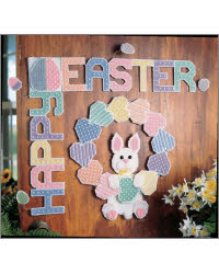 Easter Home Decorations on Everything Plastic Canvas Happy Easter Wall Decor