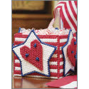 Pattern Leaflet, Hearts, Stars, and Stripes Container by DRG