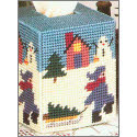 Pattern Leaflet, Christmas Eve Tissue Box Cover by DRG