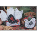 Pattern Leaflet, Country Chickens Table Decor by DRG