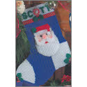 Pattern Leaflet, Ho Ho Santa Stocking by DRG
