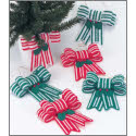 Candy Cane Bow Ornaments