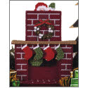 Pattern Leaflet, Santa-in-the-Chimney Centerpiece by DRG