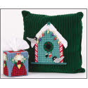 Pattern Leaflet, Christmas Pillow & Tissue Toppers by DRG