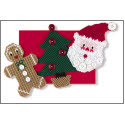 Pattern Leaflet, Christmas Button Magnets by DRG
