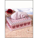 Pattern Leaflet, Valentine Hearts Tissue Topper by DRG