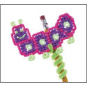 Pattern Leaflet, Garden Bug Pencil Topper by DRG