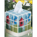 Springtime Tissue Boxes Through the Window