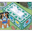 Pattern Leaflet, Holiday Hounds Tissue Boxes –Easter Collie by DRG