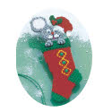 Pattern Leaflet, Fast & Fun Ornaments –Stocking Mouse by DRG