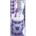 Pattern Leaflet, Gingham Bath Set – Toothbrush Holder by DRG
