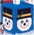 Pattern Leaflet, Snowman Tissue Cover by DRG