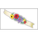 Pattern Leaflet, Bright Floral Bookmark by DRG
