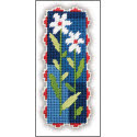 Pattern Leaflet, Color-Blocked Floral Bookmark by DRG