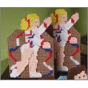 Pattern Leaflet, Gymnastics Bookends by DRG