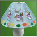 Pattern Leaflet, April Bunny Lampshade Cover by DRG