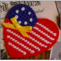 Pattern Leaflet, “I Love America” Pin by DRG