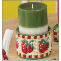 Pattern Leaflet, Strawberry Patch Candle Holder by DRG