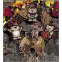 Pattern Leaflet, Autumn Bears Wreath by DRG