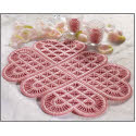 Pattern Leaflet, Lacy Hearts by DRG