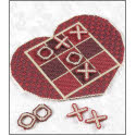 Pattern Leaflet, Country Heart Tic Tac Toe by DRG