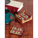 Log Cabin Coaster Set
