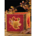 Pattern Leaflet, Autumn Glow Votive Candle by DRG