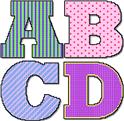Pattern Leaflet, 26 Large Door Letters by Plastic Canvas Creations