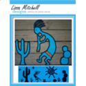 Pattern Leaflet, Kokopelli Scene by Plastic Canvas Creations