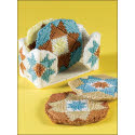 Pattern Leaflet, Star Quilt Coasters by DRG