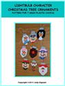 Pattern Leaflet, Lightbulb Character Chrstmas Tree Ornaments by Crafts And More Store