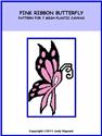 Pattern Leaflet, Pink Ribbon Butterfly by Crafts And More Store
