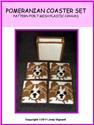 Pattern Leaflet, Pomeranian Coaster Set by Crafts And More Store