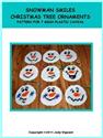 Pattern Leaflet, Snowman Smiles Christmas Tree Ornaments by Crafts And More Store