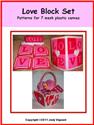 Pattern Leaflet, Love Blocks Set by Crafts And More Store