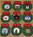 Pattern Leaflet, Wreath Character Christmas Tree Ornaments by Crafts And More Store