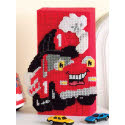 Pattern Leaflet, Fire Engine Tissue Topper by DRG