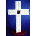 Pattern Leaflet, Heart Centered Cross by Teri's Crafts