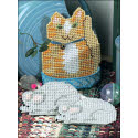 Pattern Leaflet, Cat Coaster Set by DRG