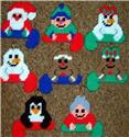 Pattern Leaflet, Candy Cane Character Christmas Tree Ornaments by Crafts And More Store