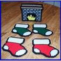 Stockings Coaster Set