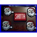 Pattern Leaflet, Santa Coaster Set by Crafts And More Store