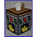 Pattern Leaflet, The Stockings Were Hung Tissue Box Cover by Crafts And More Store