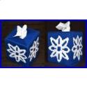 Snowflake Long Stitch Tissue Box Cover