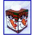 Sweet Snowman Tissue Box Cover