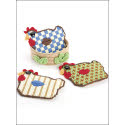 Rooster Coasters & Nest