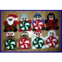 Peppermint Pals Christmas Tree Ornaments