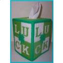 Pattern Leaflet, Luck Blocks Tissue Box Cover by Crafts And More Store