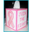 Breast Cancer Awareness Tissue Box Cover
