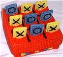 Pattern Leaflet, Tic-Tac-Toe Game by Dancing Dolphin Patterns